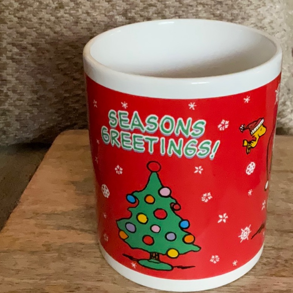 🌸3 for $18 🌸 Snoopy & Woodstock Christmas Seasons Greetings Coffee Mug, 2011 - Picture 5 of 9